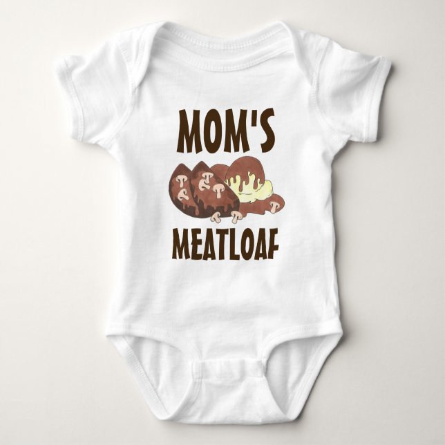 Mum's Meatloaf Diner Food Gravy Mashed Potatoes Baby Bodysuit (Front)