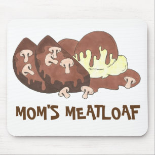 Mum's Meatloaf Mashed Potatoes Gravy Food Foodie Mouse Pad