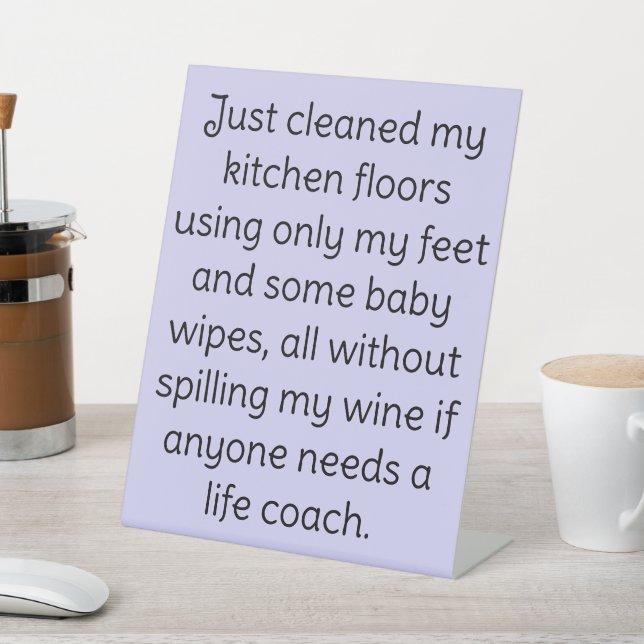 Mum's Pedestal Desk Sign (In SItu)