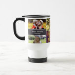 Mum's Personalised Photo collage Christmas Travel Mug<br><div class="desc">As a mother I really enjoy receiving personalised gifts from my family. Something with our treasured photos and even our children's art work is treasured even more. I designed this mug to allow you to customise it too for mum. Replace all 6 photos and the words "You're amazing mummy" and...</div>