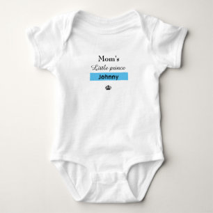 Mum's prince simple modern funny baby bodysuit