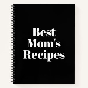 Mum's Recipes, Mother's day or Birthday gift Notebook