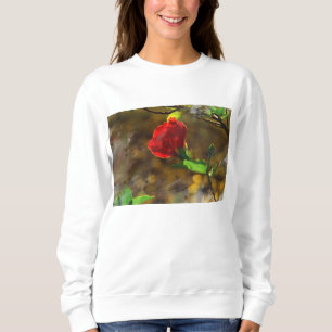 Mum's Red Flower Sweatshirt
