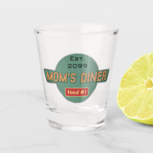 Mum's Retro Diner Drinkware Shot Glass