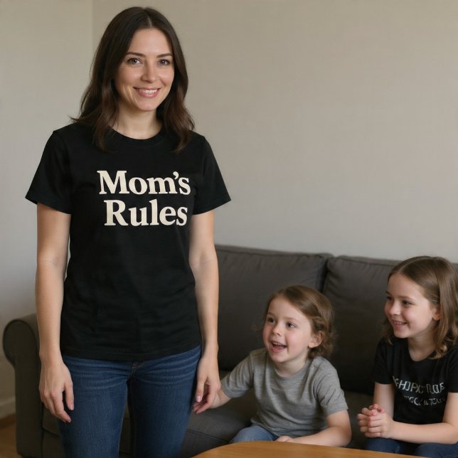Mum's Rules T-Shirt (Creator Uploaded)
