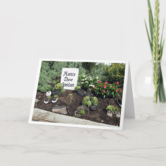 Mum's Shoe Garden Card