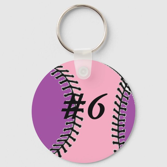 Mum's Softball Keychain (Front)