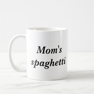 Mum's spaghetti coffee mug