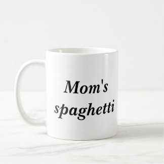 Mum's spaghetti coffee mug