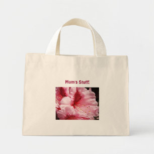 Mum's Stuff Tote bag gifts Pink Rhododendrons