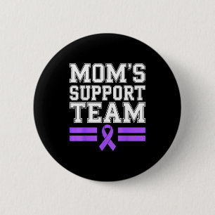 Mum's support team family lupus awareness sle 6 cm round badge