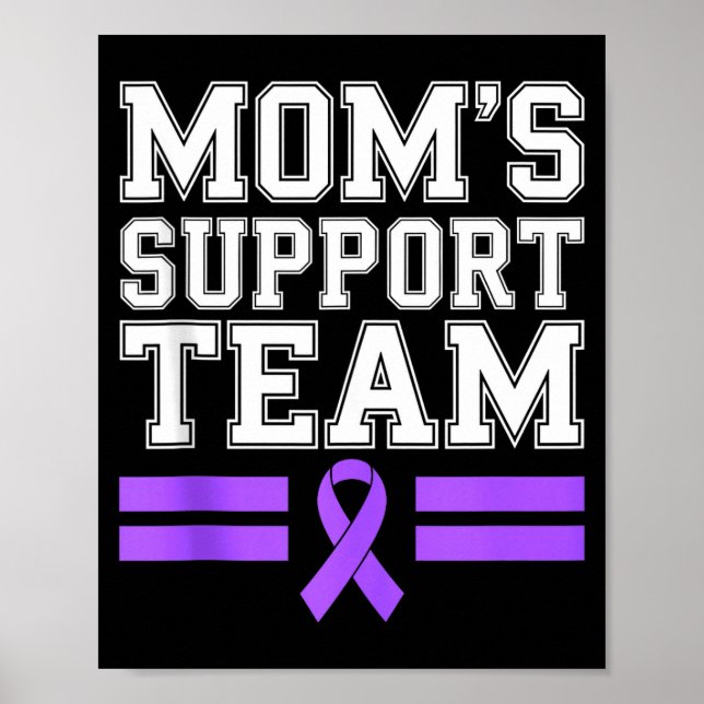 Mum's support team family lupus awareness sle poster (Front)
