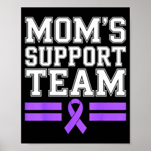 Mum's support team family lupus awareness sle poster