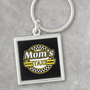 Mum's Taxi Sign Key Ring