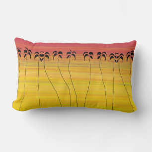 Mum's Tropical Summer Sunset Throw Pillow