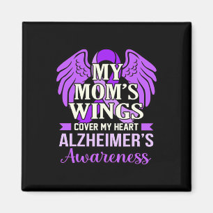 Mum's Wings Cover My Heart Alzheimer's Awareness G Magnet