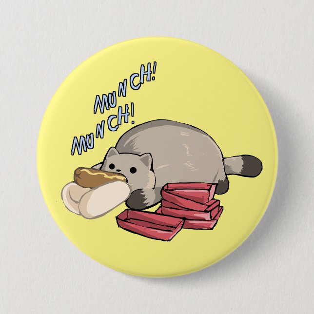 Munch Munch! 7.5 Cm Round Badge (Front)