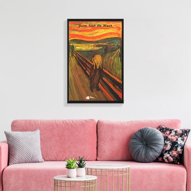 Munch - The Ice Scream Canvas Print (Insitu(LivingRoom))