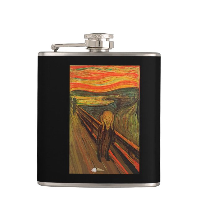 Munch - The Ice Scream Hip Flask (Front)