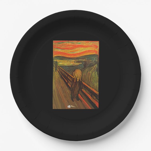 Munch - The Ice Scream Paper Plate (Front)