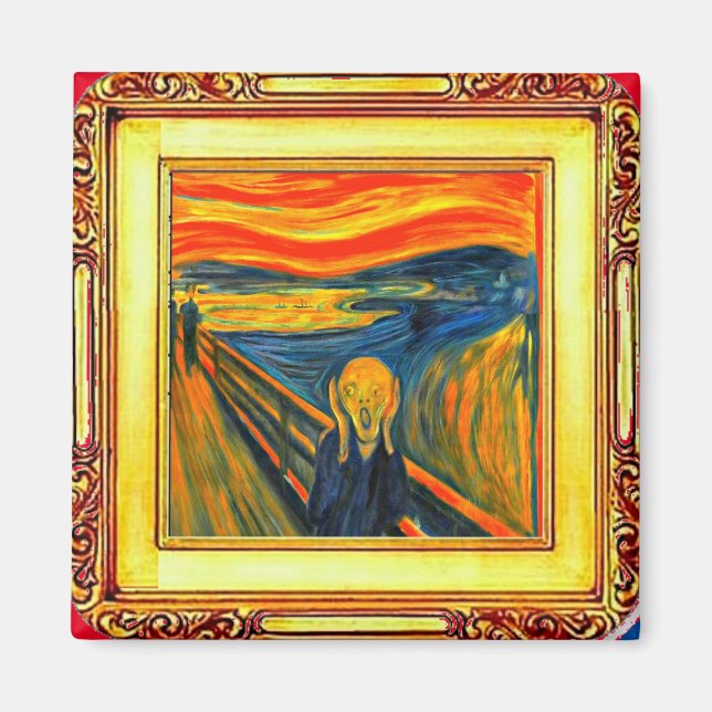 Munch, The Scream, Fine Art Magnet (Front)