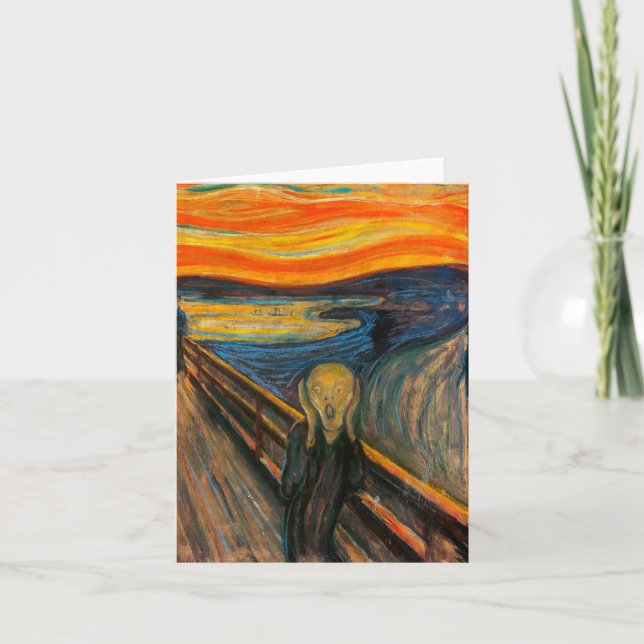 Munch The Scream Note Card (Front)