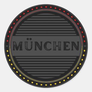 München City Pride Emblem – German Identity Classic Round Sticker