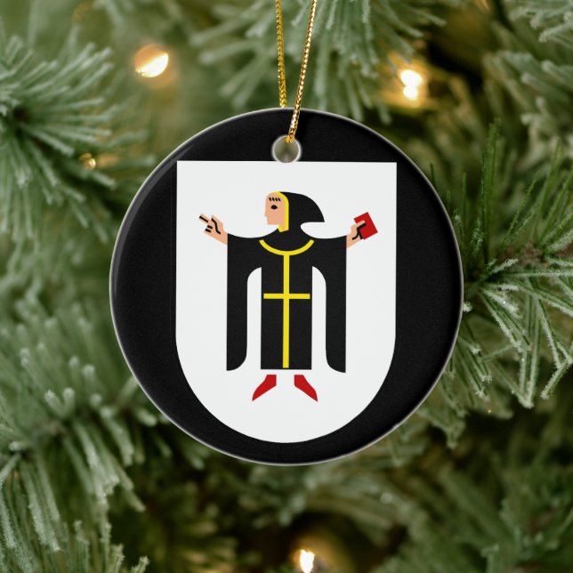 München Coat of arms Ceramic Tree Decoration (Tree)