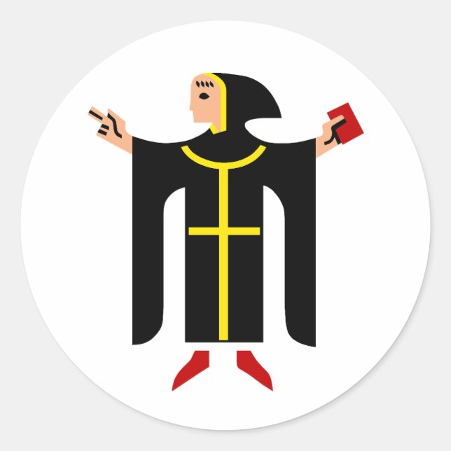 München Coat of arms Classic Round Sticker (Front)