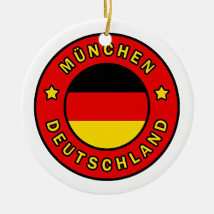 München Deutschland Ceramic Tree Decoration