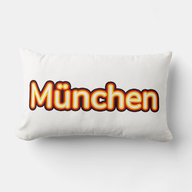 München Deutschland Germany Lumbar Cushion (Front)