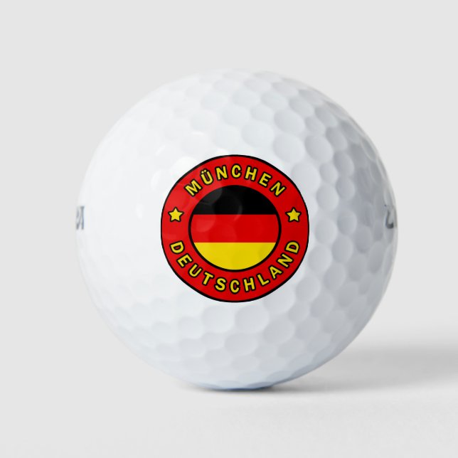 München Deutschland Golf Balls (Front)