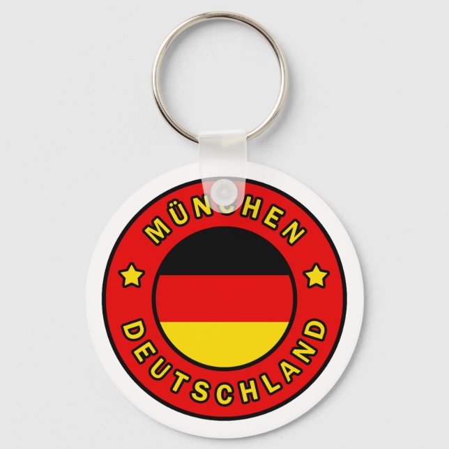 München Deutschland Key Ring (Front)