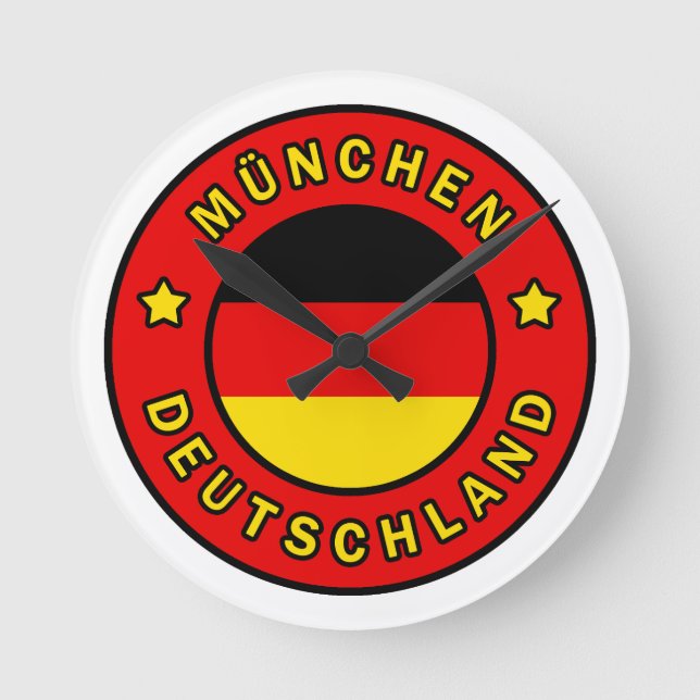 München Deutschland Round Clock (Front)