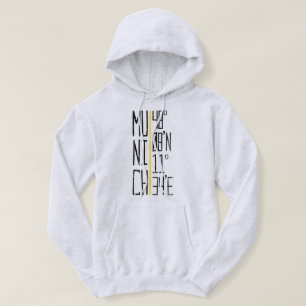 München Munich Coordinates Hoodie, Germany Hoodie
