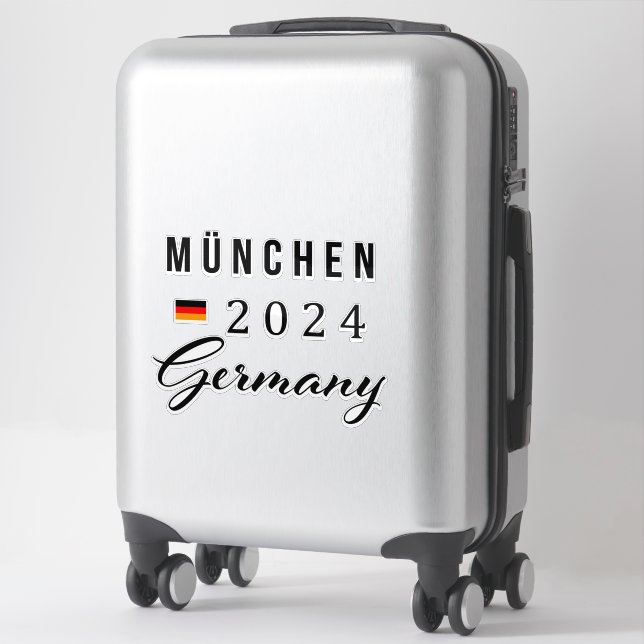 München - Munich Germany Custom-Cut Vinyl Sticker (Suitcase)