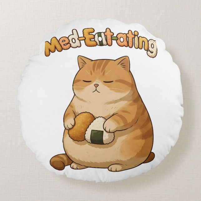 Munching Round Cushion (Front)