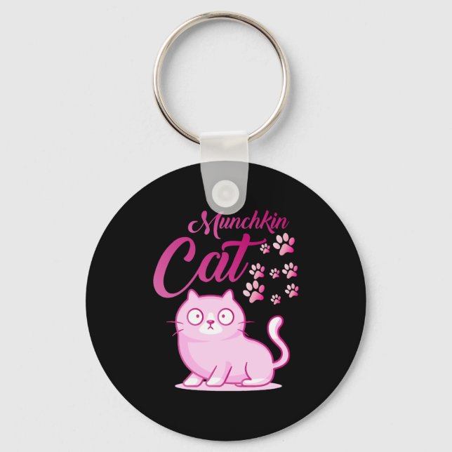 Munchkin Cat       Key Ring (Front)