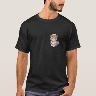 Munchkin Cat With Hats Funny Unisex Design For Men T-Shirt