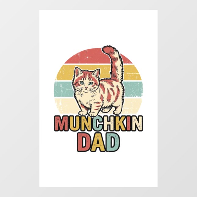 Munchkin Dad Retro Cat Lover Vector Shirt Design_1 (Sheet)