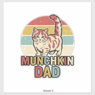 Munchkin Dad Retro Cat Lover Vector Shirt Design_1