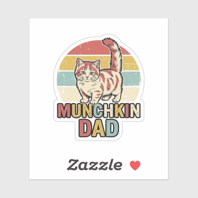 Munchkin Dad Retro Cat Lover Vector Shirt Design_1 (Sheet)