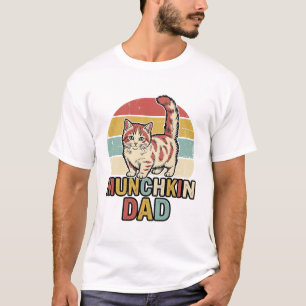 Munchkin Dad Retro Cat Lover Vector Shirt Design_1