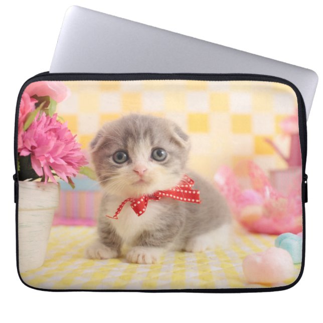 Munchkin Kitten Laptop Sleeve (Front)