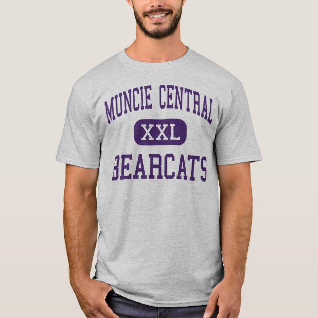 Muncie Central - Bearcats - High - Muncie Indiana T-Shirt (Front)