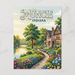 Muncie, Indiana Postcard