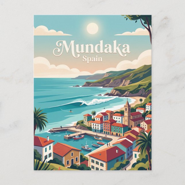 Mundaka Spain Postcard (Front)