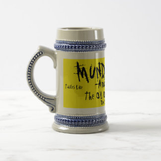 MUNDER THUG-Amber/Logger-The O'L ONE, TWO PUNCH Beer Stein