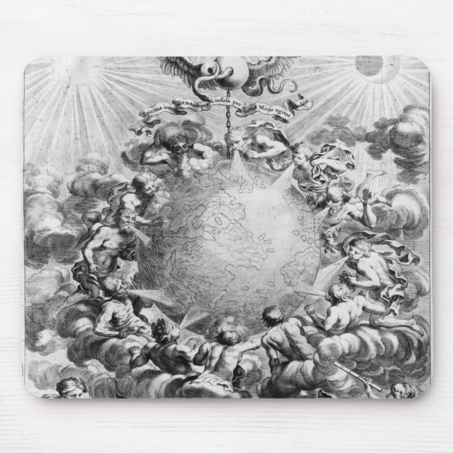 Mundus Subterraneus' by Athanasius Kircher Mouse Pad (Front)