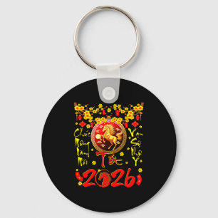 Mung Nam Moi Tet 2026 Vietnamese Lunar New Year Ho Key Ring